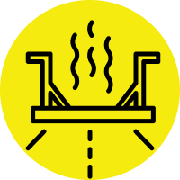 infrared asphalt repair icon