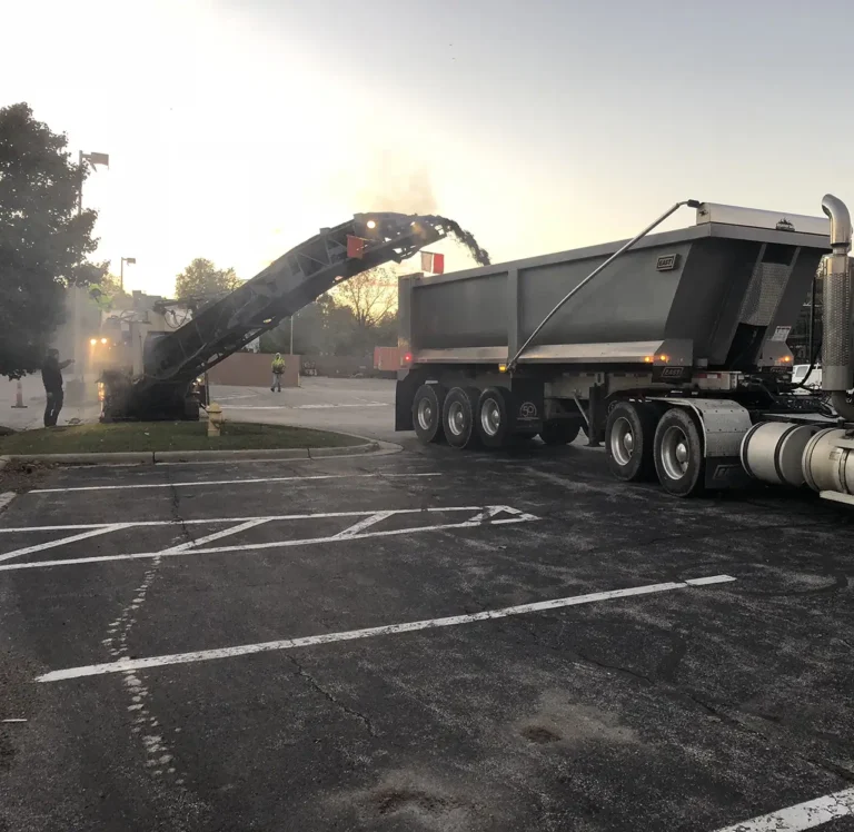 cincinnati asphalt paving machine performing asphalt repair paving services for one of the many industries we serve across Cincinnati
