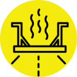 infrared asphalt repair icon