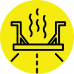 infrared asphalt repair icon