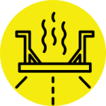 infrared asphalt repair icon