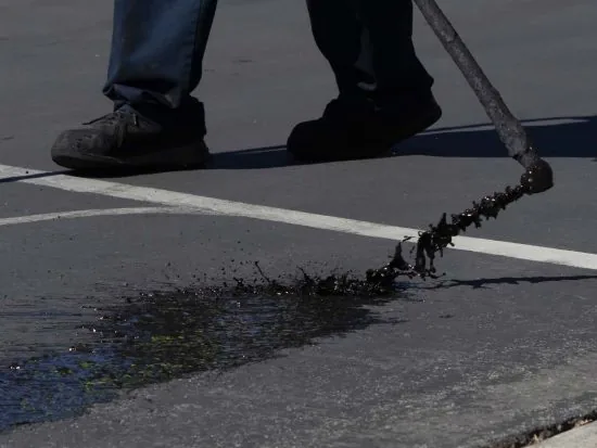 asphalt sealcoating on property in Cincinnati